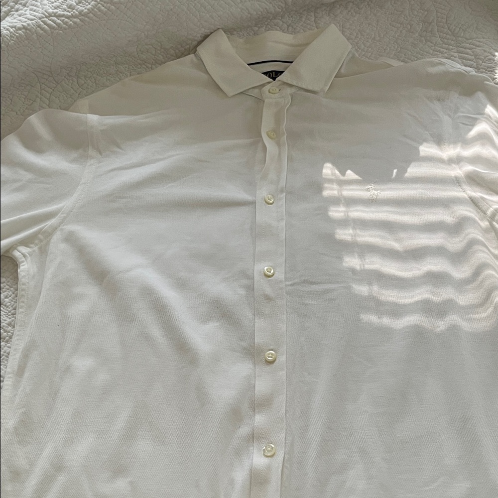 Polo Ralph Lauren White Casual Button-Down Shirt